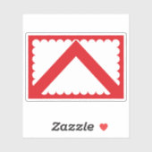 Vlag van Kortrijk, België Sticker (Vel)