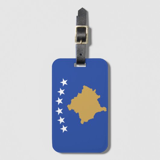 Vlag van Kosovo  Bagagelabel (Voorkant (verticaal))