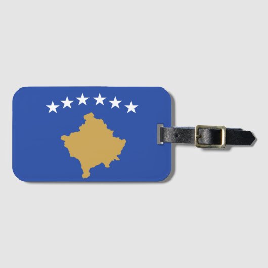 Vlag van Kosovo  Bagagelabel (Voorkant (horizontaal))