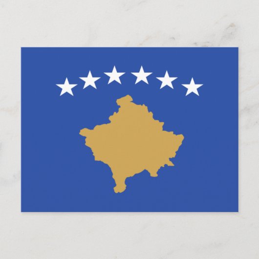 Vlag van kosovo briefkaart (Voorkant)