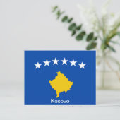 Vlag van Kosovo Briefkaart (Staand voorkant)