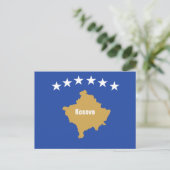Vlag van Kosovo Briefkaart (Staand voorkant)