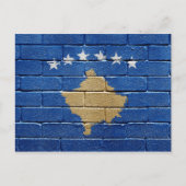 Vlag van Kosovo Briefkaart (Voorkant)