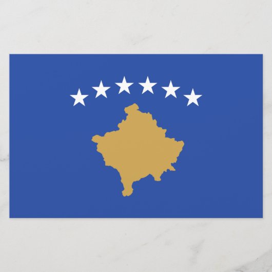 Vlag van Kosovo Briefpapier (Voorkant)