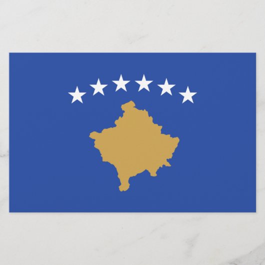 Vlag van Kosovo Briefpapier (Voorkant)