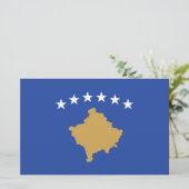 Vlag van Kosovo Briefpapier (Staand voorkant)