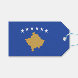 Vlag van Kosovo Cadeaulabel