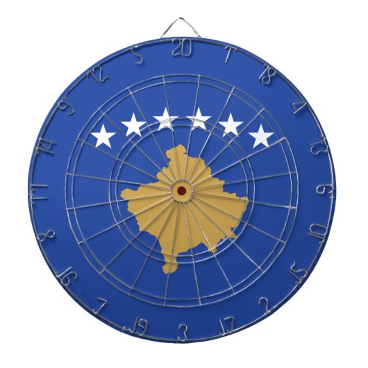 Vlag van Kosovo Dartbord (Voorkant)