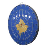 Vlag van Kosovo Dartbord (Voorkant Rechts)