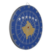 Vlag van Kosovo Dartbord (Voorkant Links)