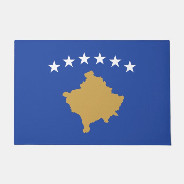 Vlag van Kosovo Deurmat (Voorkant)
