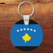 vlag van Kosovo-eilanden Sleutelhanger (Voorkant)