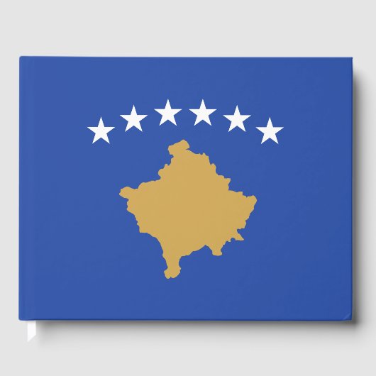 Vlag van Kosovo Gastenboek (Voorkant)