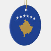 Vlag van Kosovo Keramisch Ornament (Rechts)