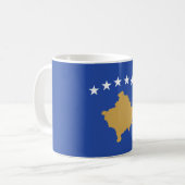 Vlag van Kosovo Koffiemok (Voorkant links)