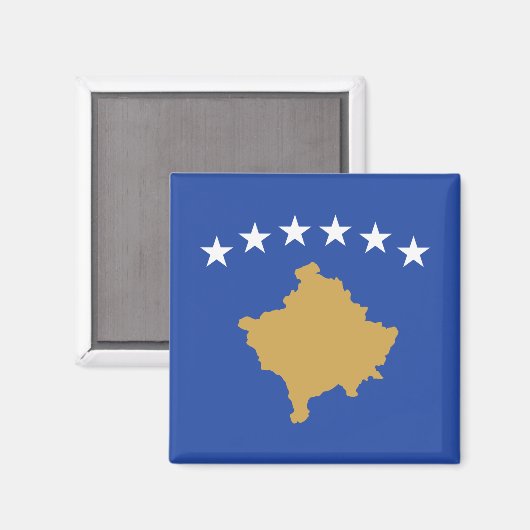 Vlag van Kosovo Magneet (Voorkant / Achterkant)