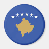 Vlag van Kosovo Magneet (Voorkant)
