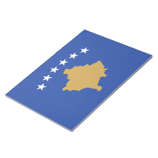 Vlag van Kosovo Notitieblok (Schuin)