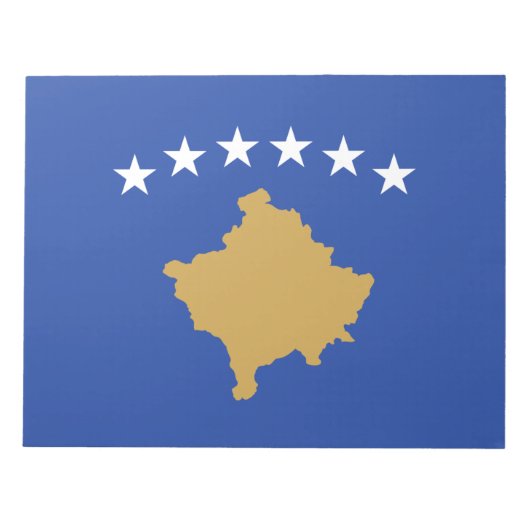 Vlag van Kosovo Notitieblok (Voorkant)