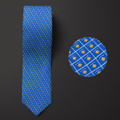 Vlag van Kosovo Patroon Stropdas