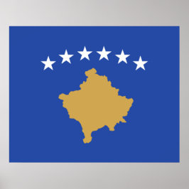 Vlag van Kosovo Poster