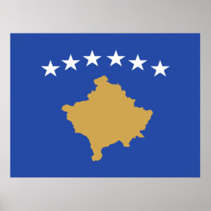 Vlag van kosovo poster