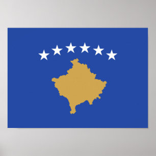 Vlag van Kosovo-Poster Poster