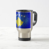 Vlag van Kosovo Reisbeker (Voorkant rechts)