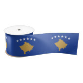 Vlag van Kosovo Satijnen Lint (Spoel)