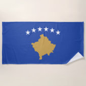 Vlag van Kosovo Strandlaken (Voorkant)