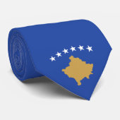 Vlag van Kosovo Stropdas (Opgerold)