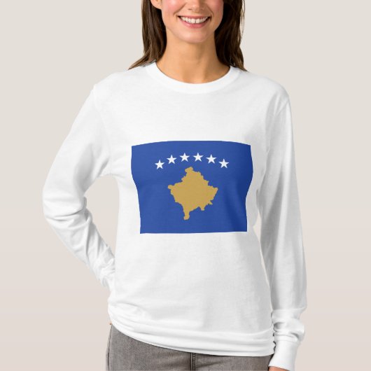 Vlag van Kosovo T-shirt (Voorkant)