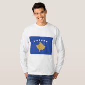 Vlag van Kosovo T-shirt (Voorkant volledig)