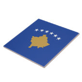 Vlag van Kosovo Tegeltje (Zijkant)