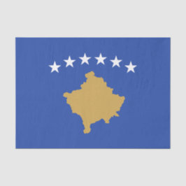 Vlag van Kosovo Tissuepapier