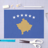 Vlag van Kosovo Tissuepapier (Craft)