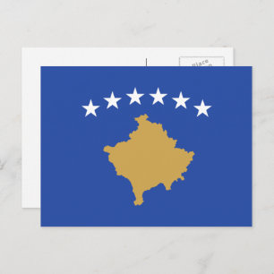 Vlag van Kosovo Vlag van Kosovo Briefkaart