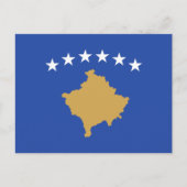 Vlag van Kosovo Vlag van Kosovo Briefkaart (Voorkant)