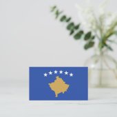 Vlag van Kosovo Vlag van Kosovo Visitekaartje (Staand voorkant)