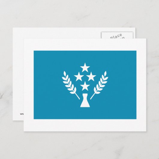 Vlag van Kosrae Briefkaart (Voorkant / Achterkant)