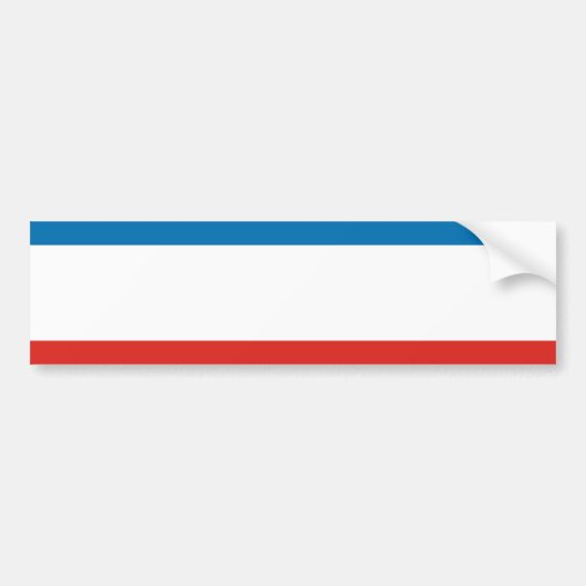 Vlag van Krim Bumpersticker (Voorkant)