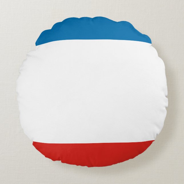 Vlag van Krim Rond Kussen (Voorkant)