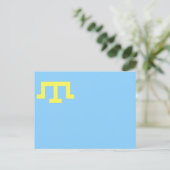 Vlag van Krim Tatars Briefkaart (Staand voorkant)