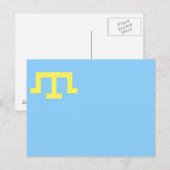 Vlag van Krim Tatars Briefkaart (Voorkant / Achterkant)