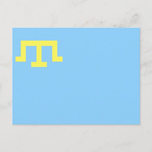 Vlag van Krim Tatars Briefkaart (Voorkant)