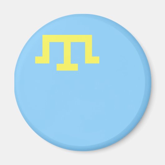 Vlag van Krim Tatars Magneet (Voorkant)