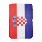 Vlag van Kroatië Badmat (Voorkant Verticaal)