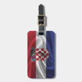 Vlag van Kroatië Bagagelabel (Voorkant verticaal)