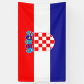 Vlag van Kroatië Banner (Verticaal)