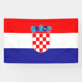 Vlag van Kroatië Banner (Horizontaal)